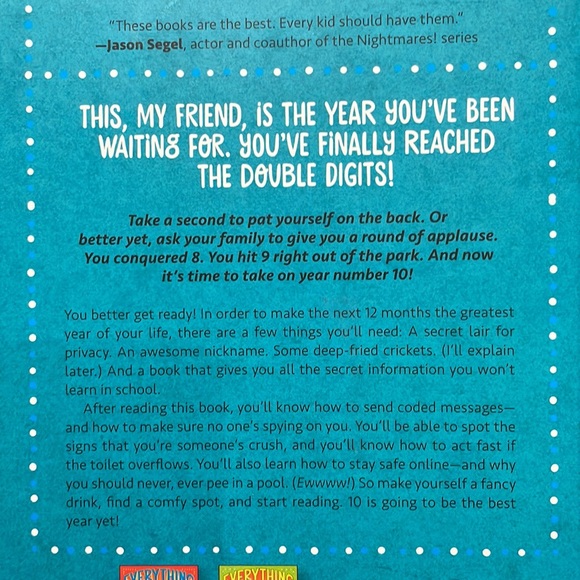 NEW! Everything You Need To Know When You Are 10 Book - Like NEW Condition - Picture 9 of 9